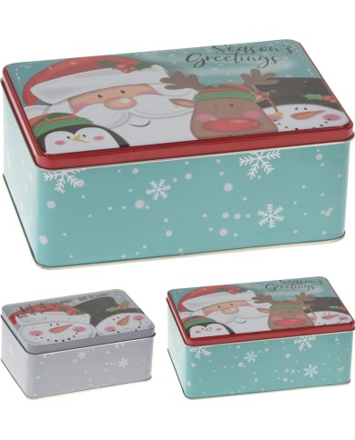 Dóza hranatá na koláče sada 3 ks detský dizajn