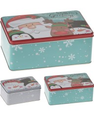 Dóza hranatá na koláče sada 3 ks detský dizajn