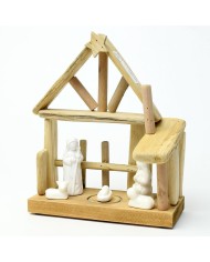 Betlehem LED 25x10,5x28 cm drevo