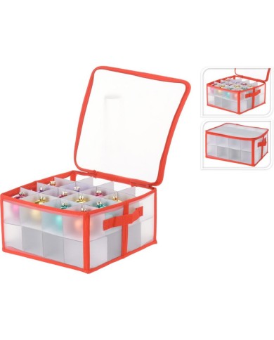 Box úložný na vianočné dekorácie 34x34x17 cm