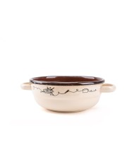 Misa sedliacka smaltovaná 14 cm/0,5l dekor Linea