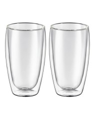 Pohár sklo dvojstenny MIA 450ml sada 2ks