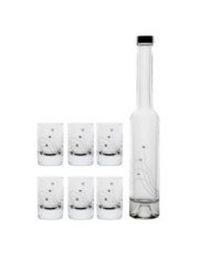 Štamprlík a fľaša na alkohol CRYSTALS, sada 6 +1ks KLC