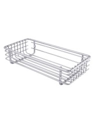Polička kúpeľňová drôt. chróm 24,2x5,5x12,5 cm obĺžnik KLC