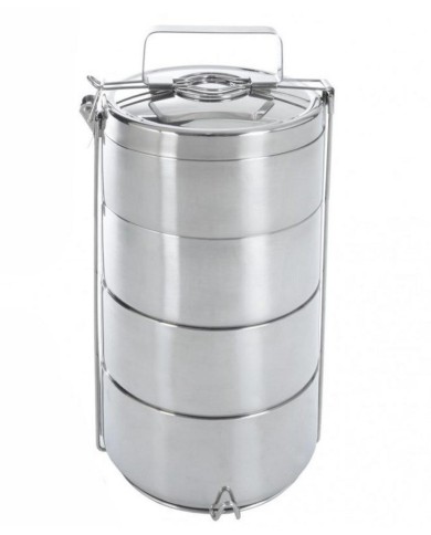 Termoobedár nerez 4-dielny