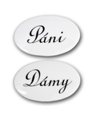 Označenie WC /dámy+páni/ 2ks
