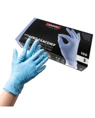 Rukavice jednorazové veľ.L nitrilové modré, nepúdrované / 100ks