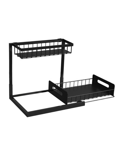 Organizér pod drez/umývadlo SKVELER, s vysúvateľnou policou