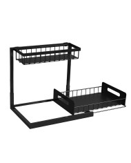 Organizér pod drez/umývadlo SKVELER, s vysúvateľnou policou