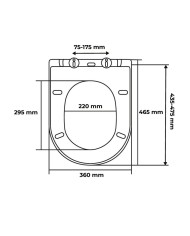 Doska WC 36x4,8x46,5cm ZUMBA polypropylén