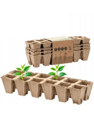 Kvetináč rašelinový SADBOVAČ na 12 rastlín sada 4ks 27,5x9x5 cm
