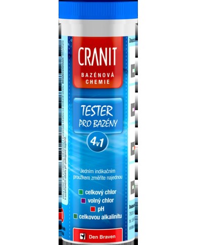 Tester pre bazény Cranit 4 v 1, 10 kusov