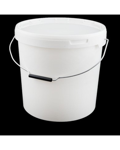 Vedro UH 19,5l potravinárske okrúhle biele s vekom KLC