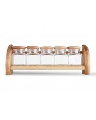 Koreničky v stojane 5d. + polička President line drevená KLC