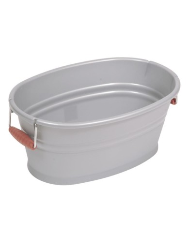 Nádoba/škopok UH 12l strieborné oválne "Nostalgia" TONTARELLI