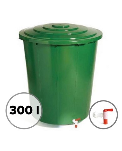 Sud na vodu 300 l s ventilom a vekom zelený UH KLC