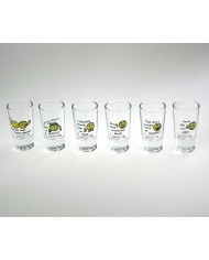 Pohár 25ml štamprlík 6ks smajlík+text KLC