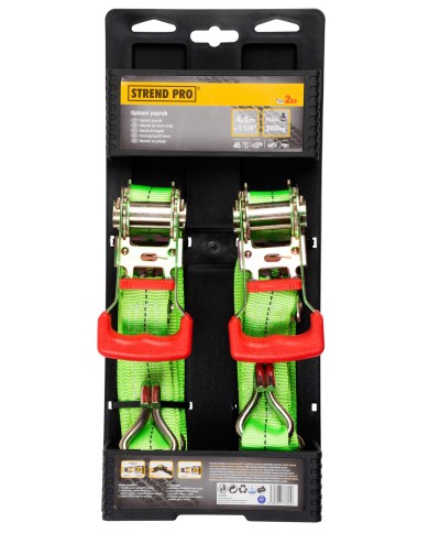 Popruh upínací Strend Pro, pás s račňou, 30 mm, L-4,5 m, max. 600 kg, bal. 2ks