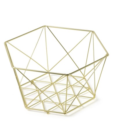 Košík na ovocie DECOR 29cm zlatý
