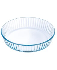 Forma na tortu, vrúbkovaná, pr.26x6cm, 2,1L, sklo číre PYREX