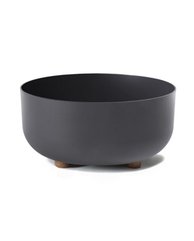 Kvetináč misa UH o300 mm SOFIA antracit výška 145 mm bez drenážnej vložky