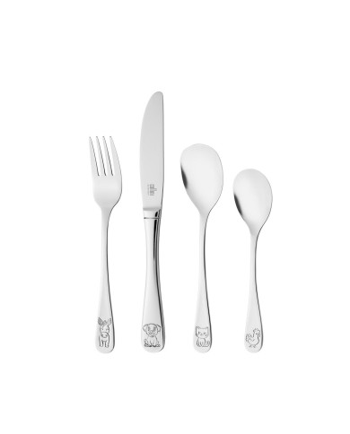 Príbor detský 4 dielna sada dievčenský