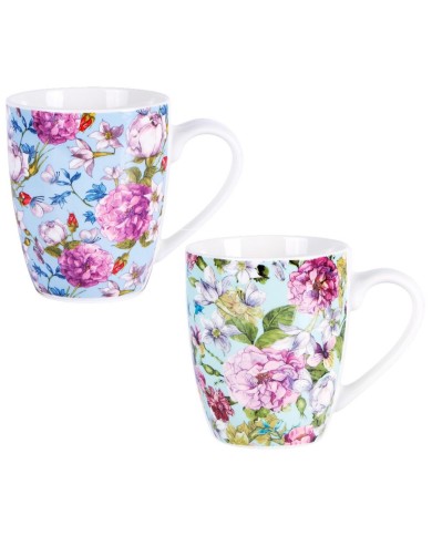 Hrnček porcelánový 360ml AMAYA, mix 2 vzorov