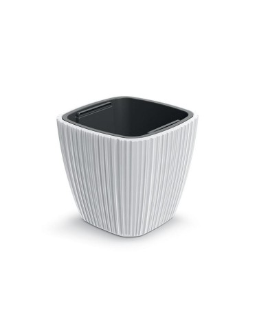 Kvetináč UH 290x290 mm ORO biely výška 270 mm s vložkou