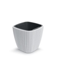 Kvetináč UH 290x290 mm ORO biely výška 270 mm s vložkou