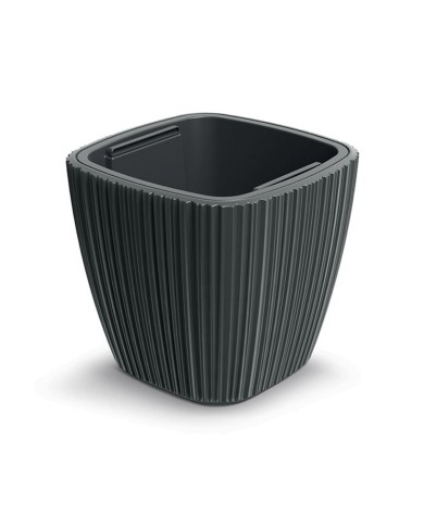 Kvetináč UH 290x290 mm ORO šedý výška 270 mm s vložkou