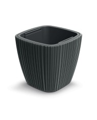 Kvetináč UH 290x290 mm ORO šedý výška 270 mm s vložkou