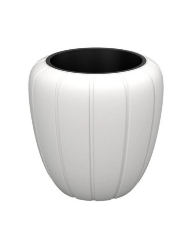 Kvetináč UH o400 mm GAJA biely výška 400 mm s vložkou