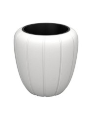 Kvetináč UH o400 mm GAJA biely výška 400 mm s vložkou