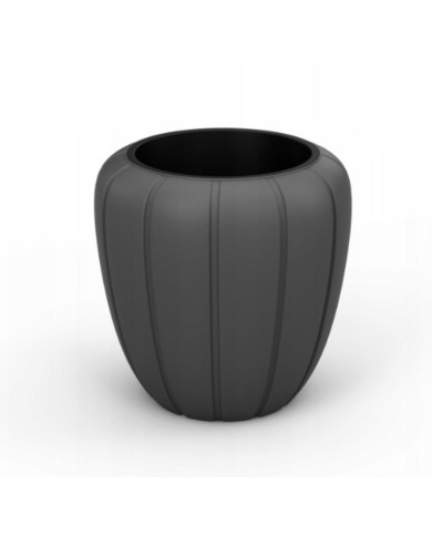 Kvetináč UH o400 mm GAJA antracit výška 400 mm s vložkou