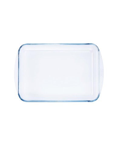 Pekáč s ušami hranatý, 40x27x6cm, 3,7L, sklo číre PYREX