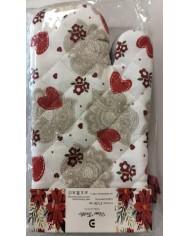 Chňapka/rukavica bal.2ks s teflónovou úpravou a s magnetom, dizajn SRDIEČKO