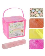 Kriedy farebné 20 ks v hranatom vedierku mix