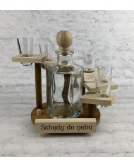 Pohár 25ml štamprlík 6ks v schodoch