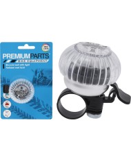 Zvonček na bicykel so svetlom 6x4 cm