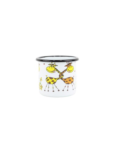 Hrnček smalt 7cm/0,25l žirafa KLC