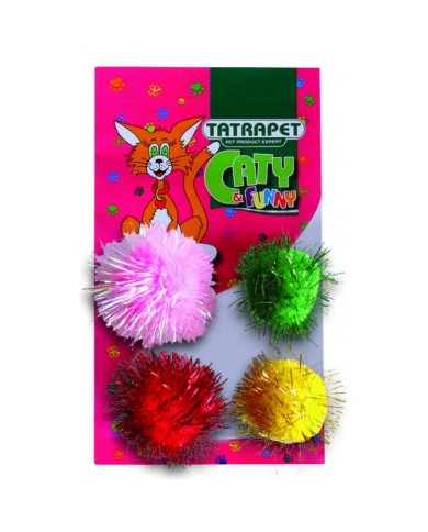 Hračka pre mačku 4cm/sada 4ks