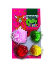 Hračka pre mačku 4cm/sada 4ks