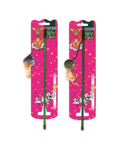 Hračka pre mačku PALIČKA s hračkou mix 45cm