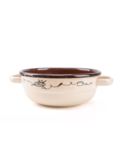 Misa sedliacka smaltovaná 22 cm/1,5l dekor Linea