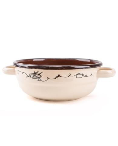 Misa sedliacka smaltovaná 26 cm/3,3l dekor Linea