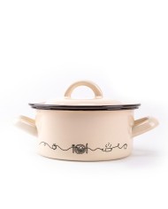 Kastról smalt + pokr. 18cm/2,0L dekor Linea KLC