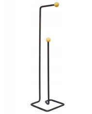 Držiak so stojanom na WC papier oceľ+drevo