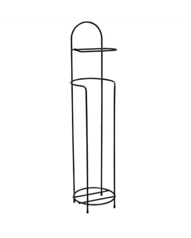 Držiak so stojanom na WC papier čierny