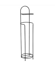 Držiak so stojanom na WC papier čierny