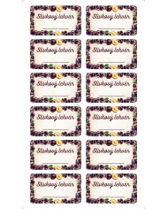 Samolepka na fľašu SLIVKOVÝ LEKVÁR domáci 24 ks etikiet